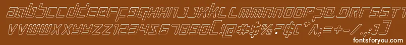 Prokofievoi Font – White Fonts on Brown Background