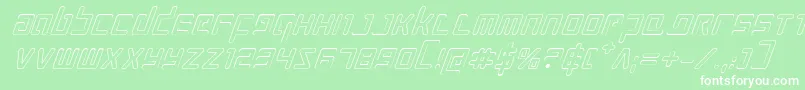 Prokofievoi Font – White Fonts on Green Background