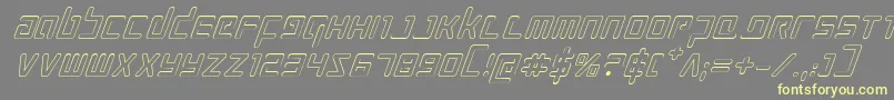 Prokofievoi Font – Yellow Fonts on Gray Background