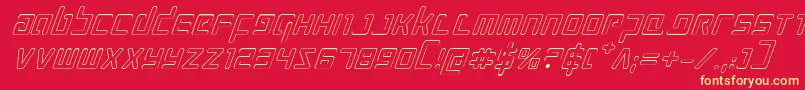 Prokofievoi Font – Yellow Fonts on Red Background