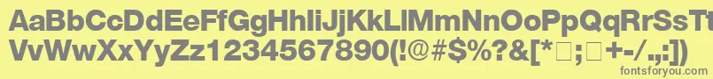 StefaDisplaySsi Font – Gray Fonts on Yellow Background
