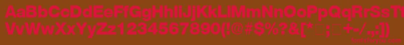 StefaDisplaySsi Font – Red Fonts on Brown Background