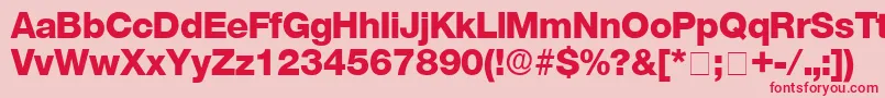 StefaDisplaySsi Font – Red Fonts on Pink Background