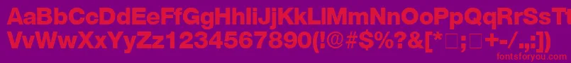 StefaDisplaySsi Font – Red Fonts on Purple Background