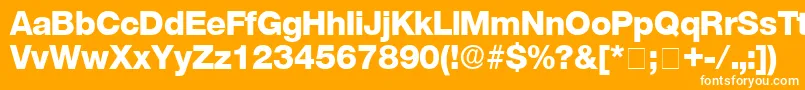 StefaDisplaySsi Font – White Fonts on Orange Background
