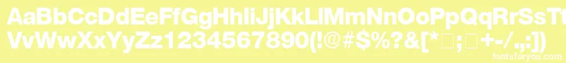 StefaDisplaySsi Font – White Fonts on Yellow Background