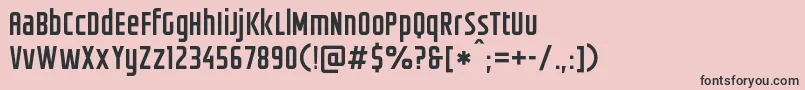 Fonte Groteskia – fontes pretas em um fundo rosa