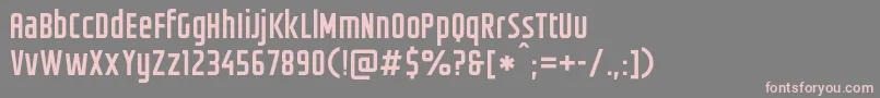 Groteskia Font – Pink Fonts on Gray Background