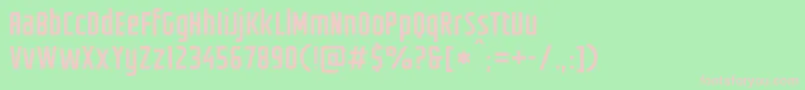 フォントGroteskia – 緑の背景にピンクのフォント