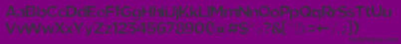 Eride-Schriftart – Schwarze Schriften auf violettem Hintergrund