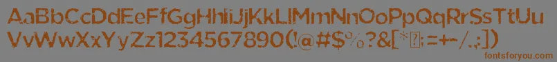 Eride Font – Brown Fonts on Gray Background