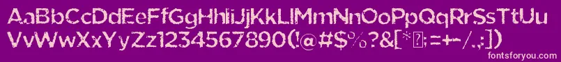 Eride Font – Pink Fonts on Purple Background