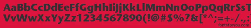 StonesansstdBold Font – Black Fonts on Red Background