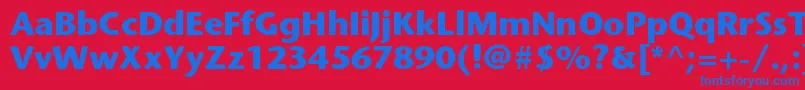 StonesansstdBold Font – Blue Fonts on Red Background