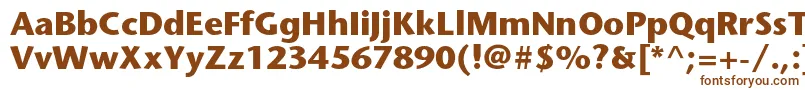 StonesansstdBold-fontti – ruskeat fontit valkoisella taustalla