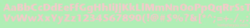 StonesansstdBold Font – Pink Fonts on Green Background