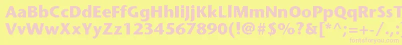 StonesansstdBold Font – Pink Fonts on Yellow Background