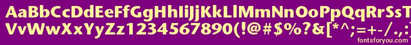 StonesansstdBold Font – Yellow Fonts on Purple Background