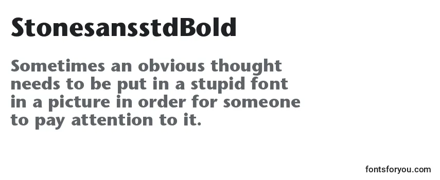 StonesansstdBold Font