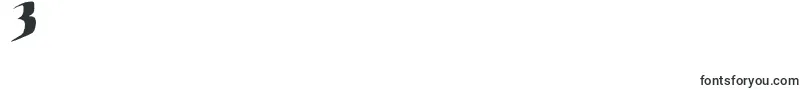 フォントEasternBrush – フォント数字3