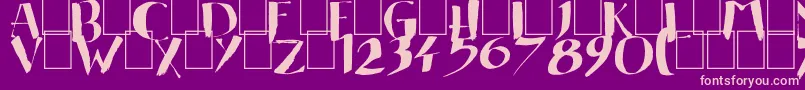 Подробнее о шрифте EasternBrush Шрифт EasternBrush – розовые шрифты на фиолетовом фоне