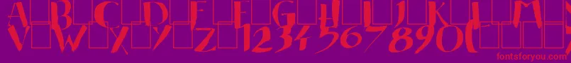 EasternBrush Font – Red Fonts on Purple Background