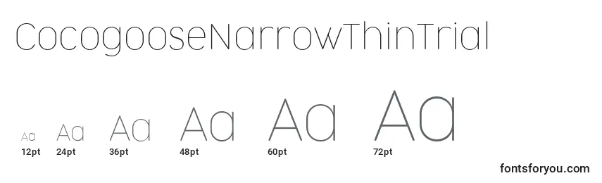 CocogooseNarrowThinTrial Font Sizes