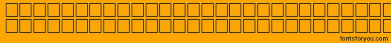 Math3Regular Font – Black Fonts on Orange Background