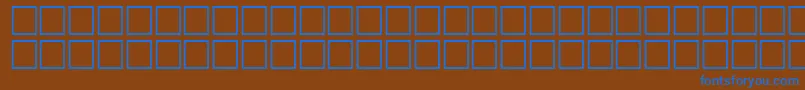 Math3Regular-fontti – siniset fontit ruskealla taustalla