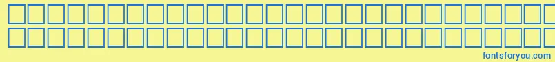 Math3Regular Font – Blue Fonts on Yellow Background