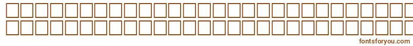 Czcionka Math3Regular – brązowe czcionki na białym tle