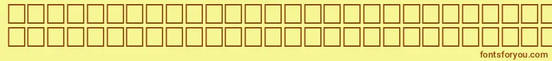 Math3Regular-fontti – ruskeat fontit keltaisella taustalla