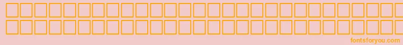 Math3Regular Font – Orange Fonts on Pink Background