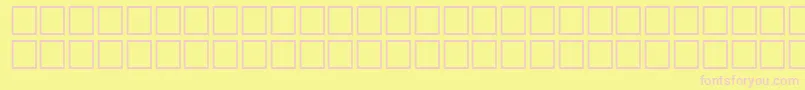 Math3Regular-fontti – vaaleanpunaiset fontit keltaisella taustalla