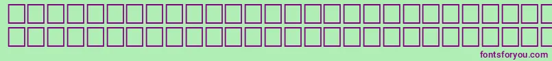 フォントMath3Regular – 緑の背景に紫のフォント