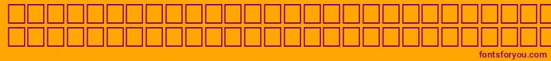 Fonte Math3Regular – fontes roxas em um fundo laranja