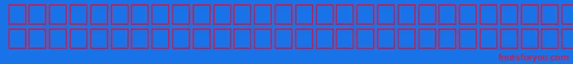 Math3Regular Font – Red Fonts on Blue Background