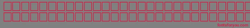 Czcionka Math3Regular – czerwone czcionki na szarym tle