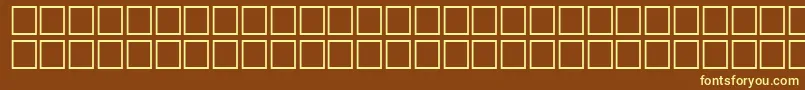 Czcionka Math3Regular – żółte czcionki na brązowym tle