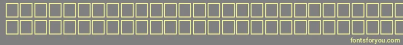 Math3Regular-fontti – keltaiset fontit harmaalla taustalla