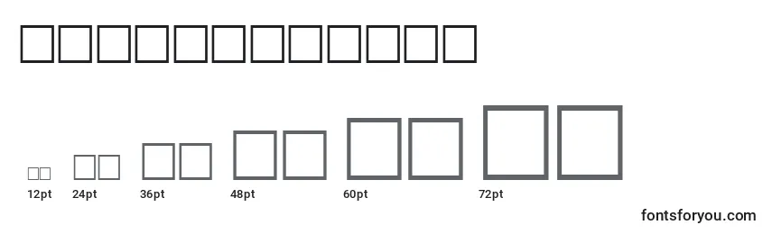 Math3Regular Font Sizes