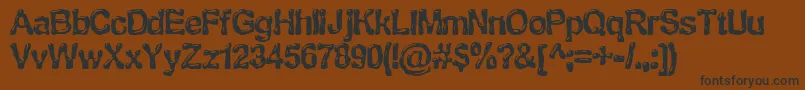 BnMTan Font – Black Fonts on Brown Background