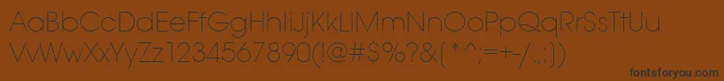 Avantgardeextlititctt Font – Black Fonts on Brown Background