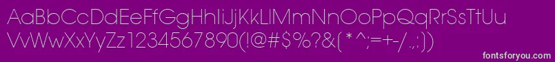 Avantgardeextlititctt Font – Green Fonts on Purple Background