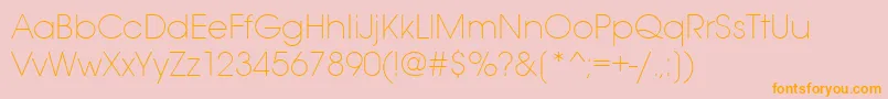 Avantgardeextlititctt Font – Orange Fonts on Pink Background