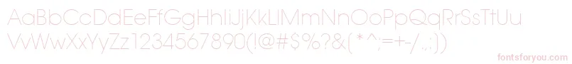 Avantgardeextlititctt Font – Pink Fonts on White Background