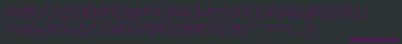 Avantgardeextlititctt Font – Purple Fonts on Black Background