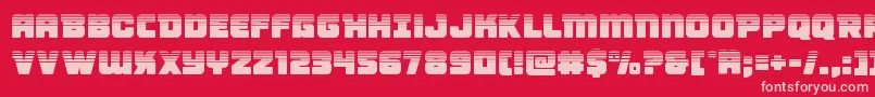 Victorycomicshalf Font – Pink Fonts on Red Background