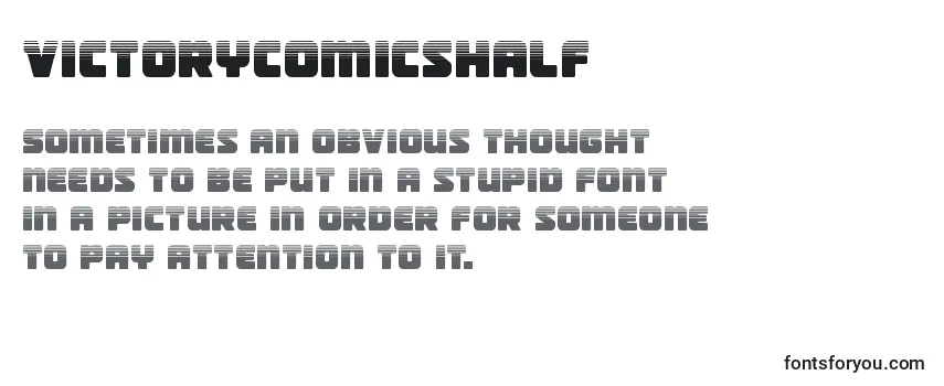 Review of the Victorycomicshalf Font