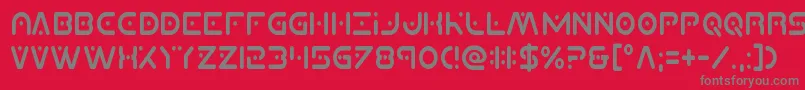 Шрифт Planetxcompactcond – серые шрифты на красном фоне
